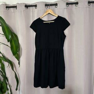 Madewell black dress with pockets